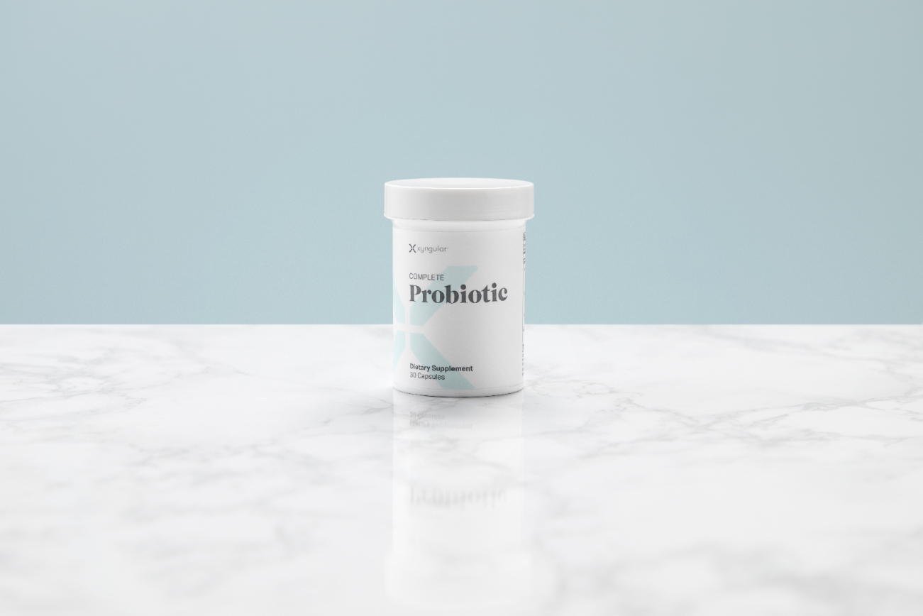 Xyngular understands the discomfort that comes along with gas and bloating. In an effort to beat bloating, we created Xyngular Complete Probiotic, which was not only designed to reduce bloating and cravings, but to provide digestive support to help stop gas and improve digestion.